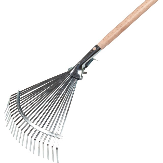 Balai A Gazon Extensible 21 Dents avec Manche Bois 140CM référence fournisseur 2424200